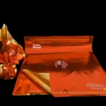 Incarto per le uova di Pasqua in polipropilene metallizzato bicolore, con l'oro opaco all'interno